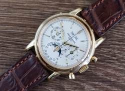 Patek Philippe 3970 Ewiger Kalender Chronograph 3. Serie PP Service Juli 26 sealed Full Set Abbildung 3