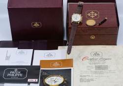 Patek Philippe 3970 Ewiger Kalender Chronograph 3. Serie PP Service Juli 26 sealed Full Set Abbildung 5