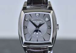 Patek Philippe 5135 Gondolo Calendario Jahreskalender grey dial Weißgold Full Set Abbildung 9