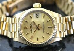 Rolex 6917/8 Vintage Lady Datejust Gelbgold LC100 Full Set + Kaufrechnung 1978 Image 3