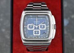Zenith 01-0200-415 Vintage El Primero TV Screen blue dial mit orig. Box Abbildung 10
