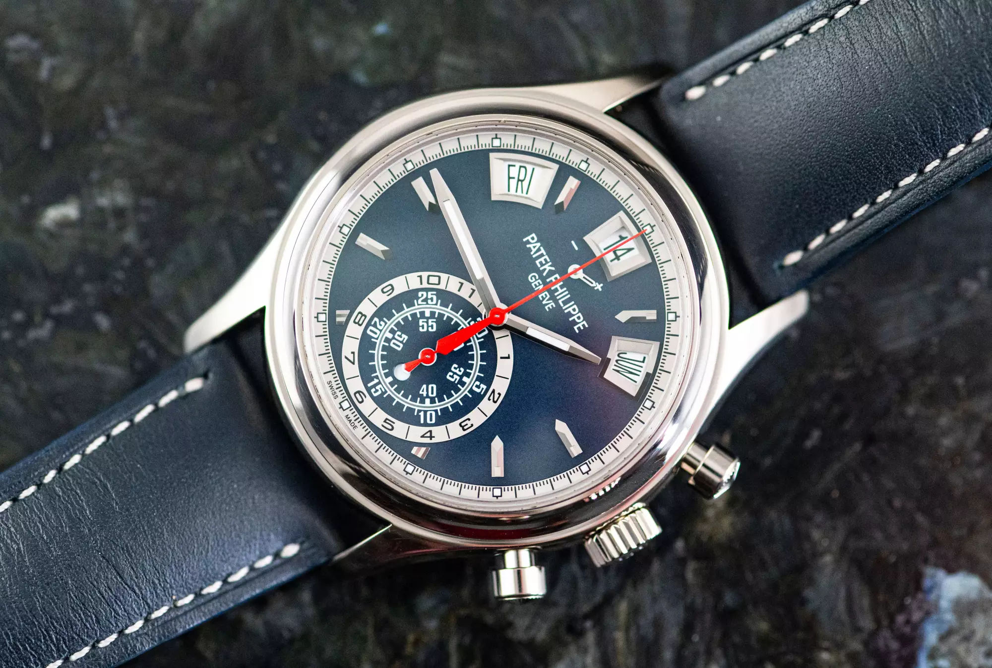 Patek Philippe 5960 Chronograph Annual Calendar Full Set 2022 blue