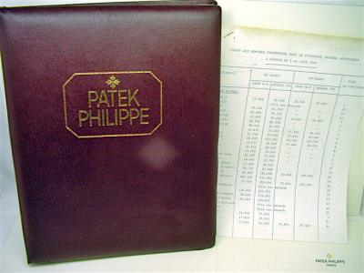 pre owned PATEK PHILIPPE Retailer / Dealer Catalog 1986