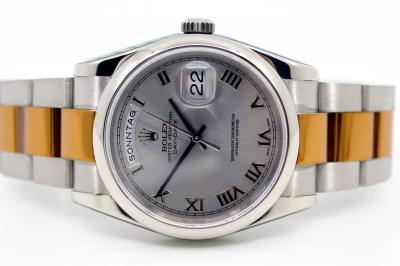 pre owned ROLEX DAY-DATE Chronometer in 18k whitegold