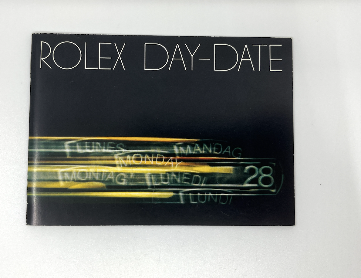 pre owned Rolex DAY-DATE Booklet