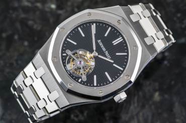 pre owned AUDEMARS PIGUET ROYAL OAK limited Japan Edition Tourbillon ultra-slim in stainless Steel