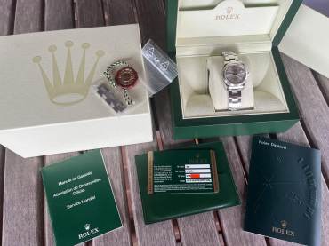 pre owned ROLEX OYSTER PERPETUAL - DATE JUST 31 Chronometer in Steel