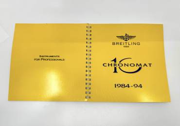 pre owned BREITLING Ring book 10 years CHRONOMAT 1984 - 1994