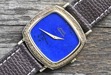 12434 very rare TV Screen perfect Lapis Lazuli dial Yellowgold