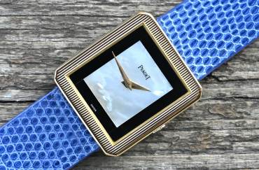 9154 rare Vintage Protocole Mother of Pearl / Onyx Dial Yellowgold